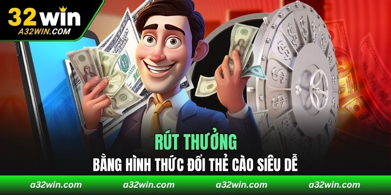 Rút thưởng bằng hình thức đổi thẻ cào siêu dễ