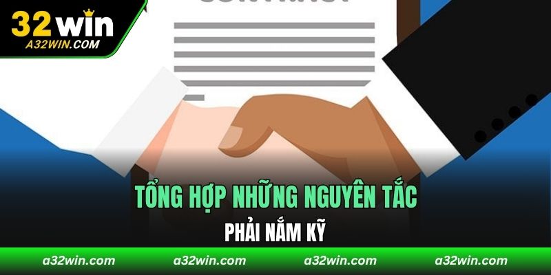 Tổng hợp những nguyên tắc phải nắm kỹ