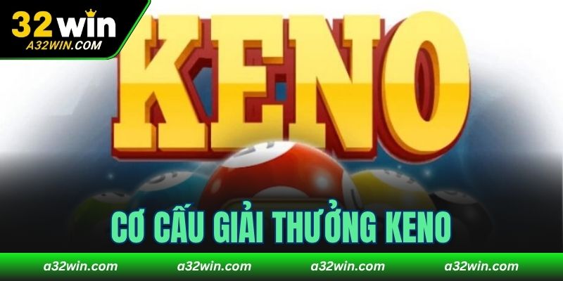 Cơ cấu giải thưởng Keno